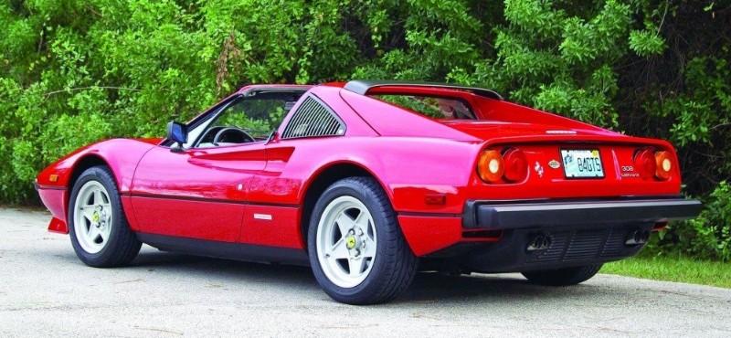 1984 Ferrari 308 GTS - left rear view