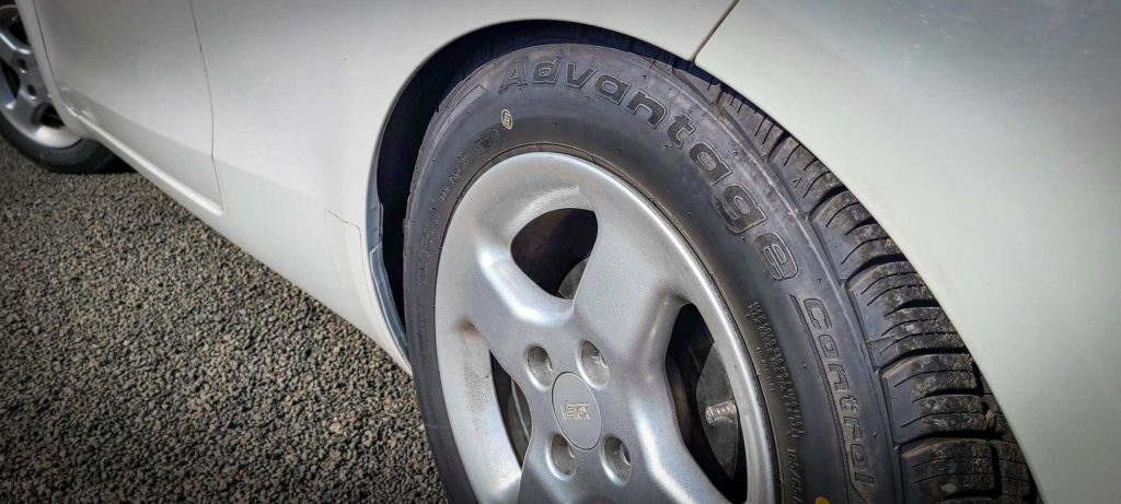 BFGoodrich Advantage Control Tires on white car