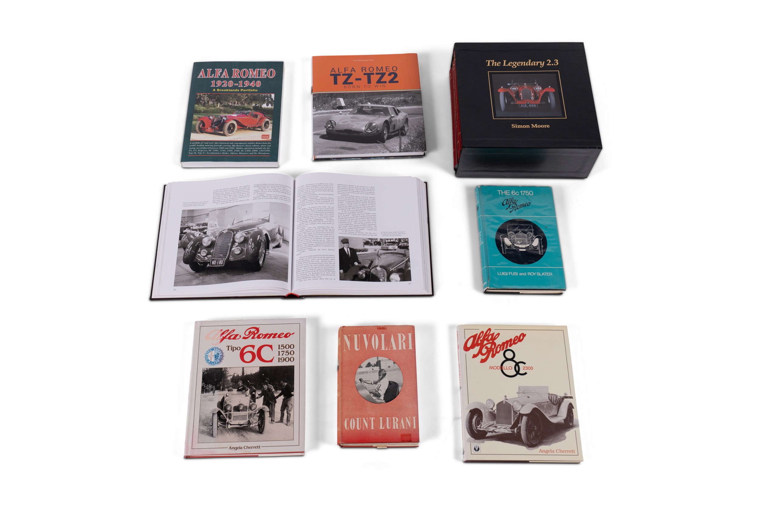 Assorted Books on Alfa Romeo