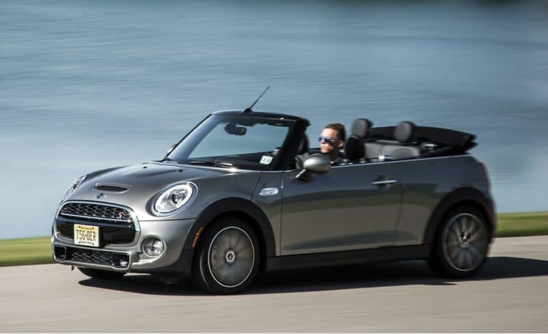 Mini Convertible front 3/4 view