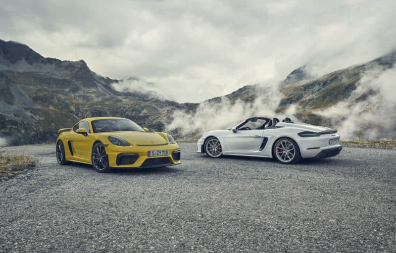 2020 Porsche 718 Cayman GT4 and Spyder