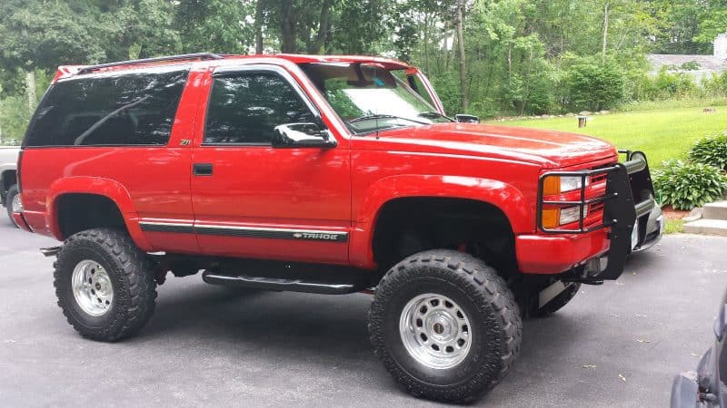 red chevy tahoe 1997 lifted supercharged