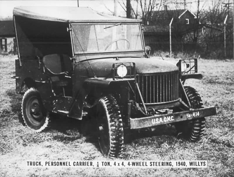 Willys Quad prototype front 3/4 view